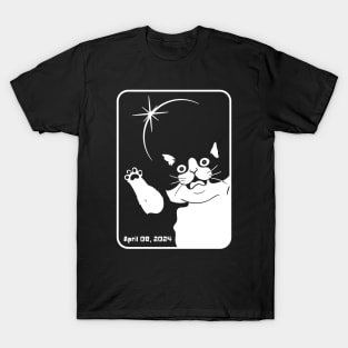 Funny Cat Eclipse Selfie T-Shirt